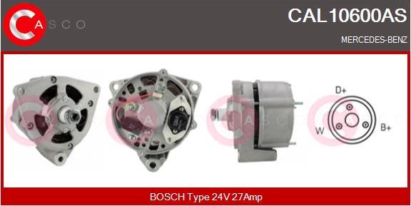 Casco CAL10600AS - Генератор autospares.lv