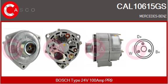 Casco CAL10615GS - Генератор autospares.lv