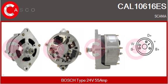 Casco CAL10616ES - Генератор autospares.lv