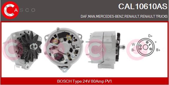 Casco CAL10610AS - Генератор autospares.lv