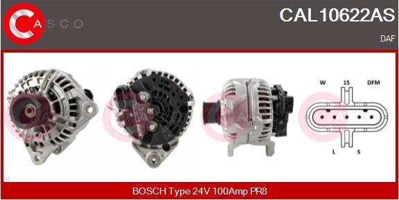 Casco CAL10622AS - Генератор autospares.lv