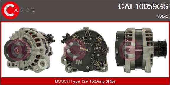 Casco CAL10059GS - Генератор autospares.lv