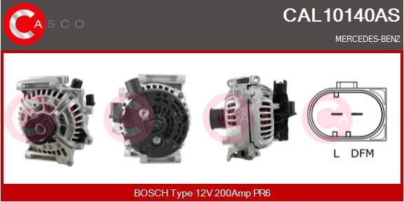 Casco CAL10140AS - Генератор autospares.lv