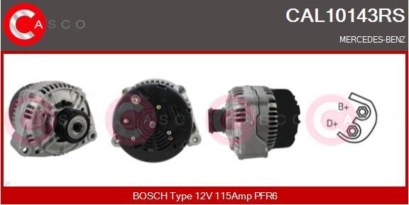 Casco CAL10143RS - Генератор autospares.lv
