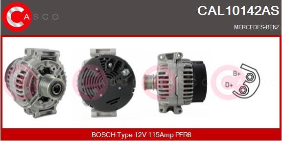 Casco CAL10142AS - Генератор autospares.lv