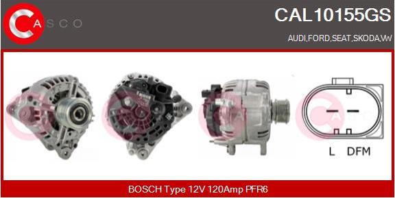 Casco CAL10155GS - Генератор autospares.lv