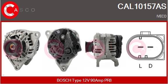 Casco CAL10157AS - Генератор autospares.lv