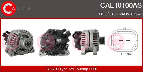 Casco CAL10100AS - Генератор autospares.lv