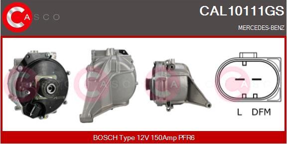 Casco CAL10111GS - Генератор autospares.lv