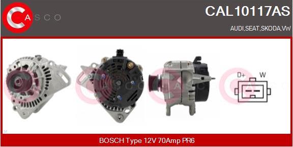 Casco CAL10117AS - Генератор autospares.lv