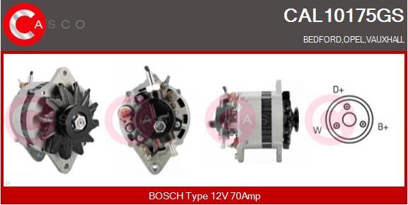 Casco CAL10175GS - Генератор autospares.lv