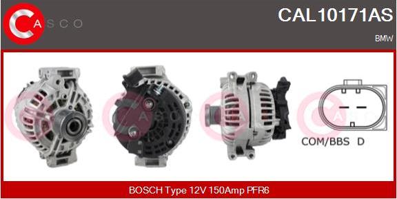 Casco CAL10171AS - Генератор autospares.lv