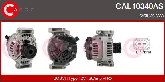 Casco CAL10340AS - Генератор autospares.lv