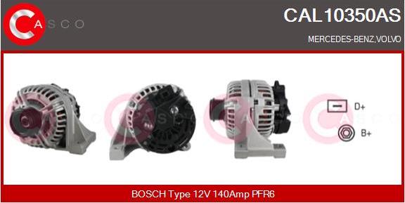 Casco CAL10350AS - Генератор autospares.lv