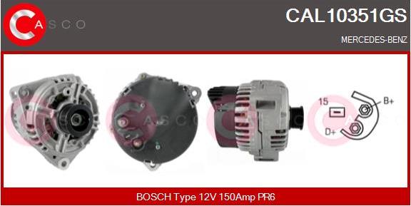 Casco CAL10351GS - Генератор autospares.lv