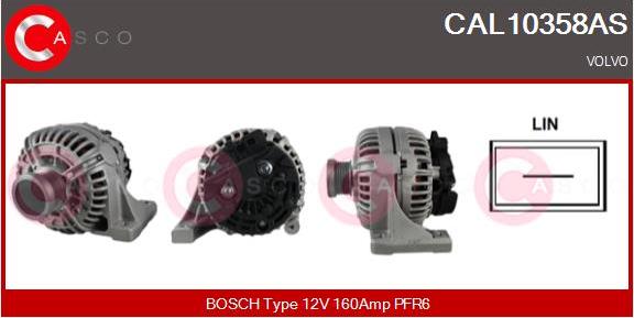 Casco CAL10358AS - Генератор autospares.lv