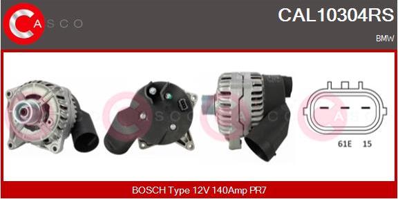 Casco CAL10304RS - Генератор autospares.lv