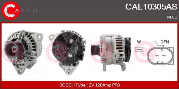 Casco CAL10305AS - Генератор autospares.lv