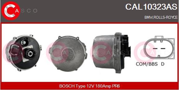 Casco CAL10323AS - Генератор autospares.lv