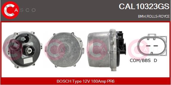 Casco CAL10323GS - Генератор autospares.lv