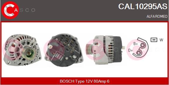 Casco CAL10295AS - Генератор autospares.lv