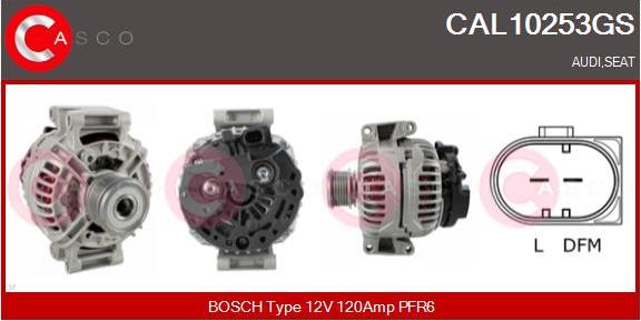 Casco CAL10253GS - Генератор autospares.lv