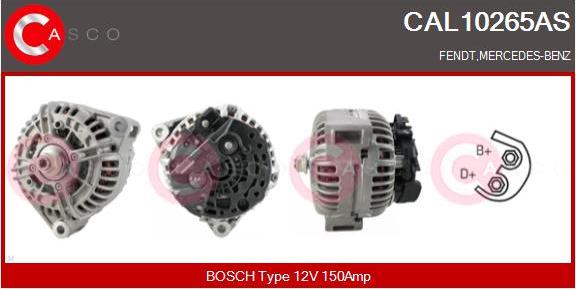 Casco CAL10265AS - Генератор autospares.lv