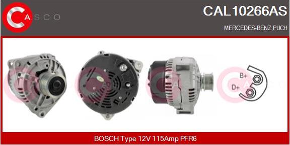 Casco CAL10266AS - Генератор autospares.lv