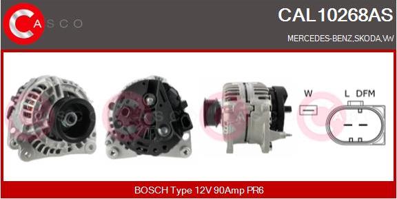 Casco CAL10268AS - Генератор autospares.lv