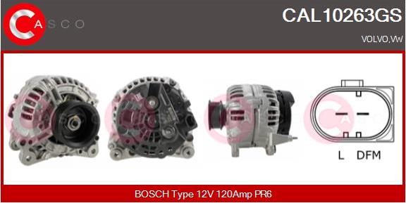 Casco CAL10263GS - Генератор autospares.lv