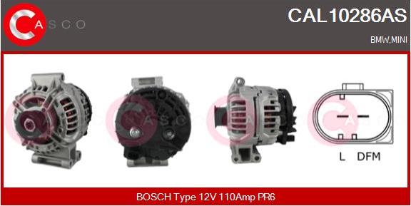 Casco CAL10286AS - Генератор autospares.lv