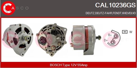 Casco CAL10236GS - Генератор autospares.lv