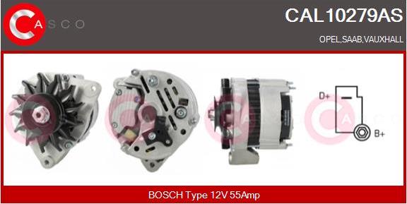 Casco CAL10279AS - Генератор autospares.lv