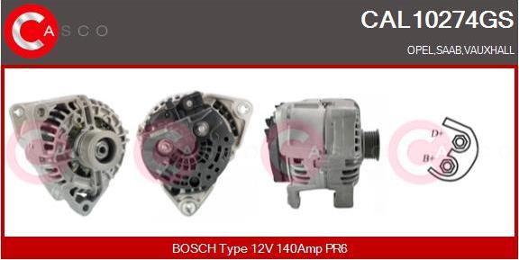 Casco CAL10274GS - Генератор autospares.lv