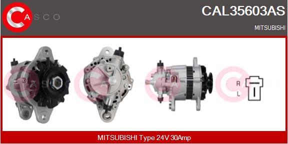 Casco CAL35603AS - Генератор autospares.lv