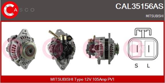 Casco CAL35156AS - Генератор autospares.lv