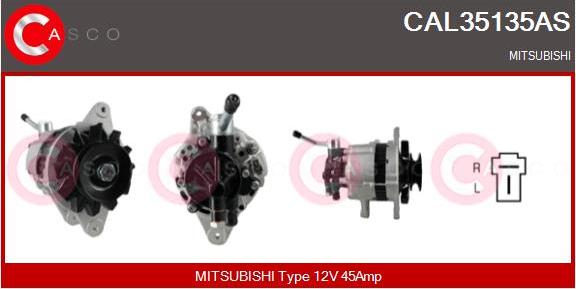 Casco CAL35135AS - Генератор autospares.lv