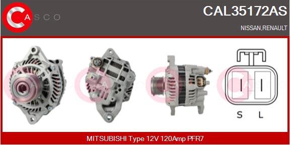 Casco CAL35172AS - Генератор autospares.lv