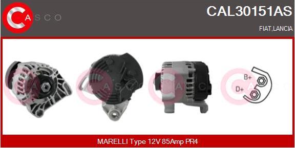 Casco CAL30151AS - Генератор autospares.lv