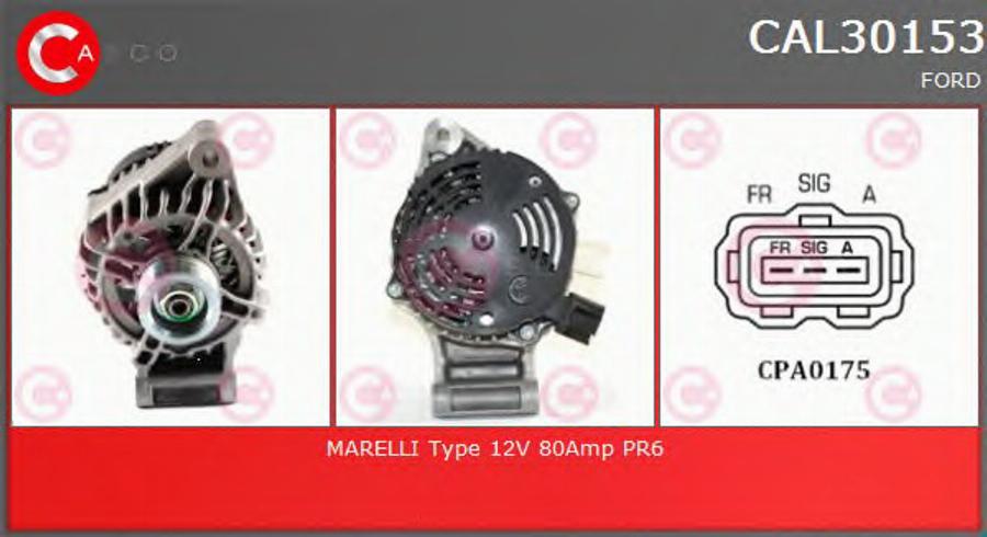 Casco CAL30153 - Генератор autospares.lv