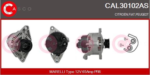 Casco CAL30102AS - Генератор autospares.lv