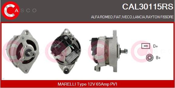 Casco CAL30115RS - Генератор autospares.lv