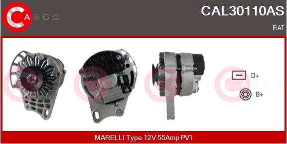 Casco CAL30110AS - Генератор autospares.lv