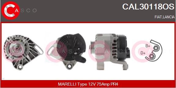 Casco CAL30118OS - Генератор autospares.lv