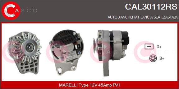 Casco CAL30112RS - Генератор autospares.lv