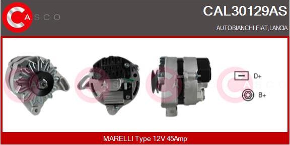 Casco CAL30129AS - Генератор autospares.lv