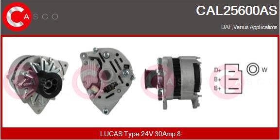 Casco CAL25600AS - Генератор autospares.lv