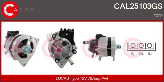 Casco CAL25103GS - Генератор autospares.lv