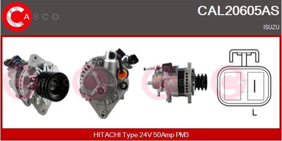 Casco CAL20605AS - Генератор autospares.lv