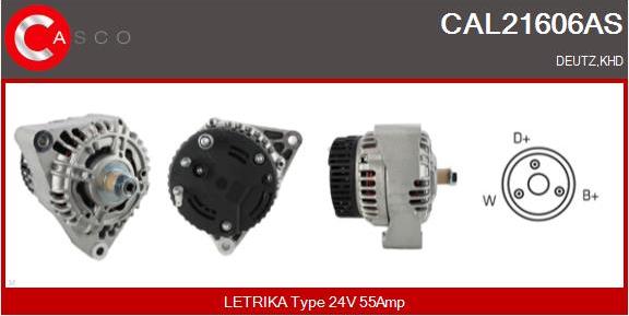 Casco CAL21606AS - Генератор autospares.lv